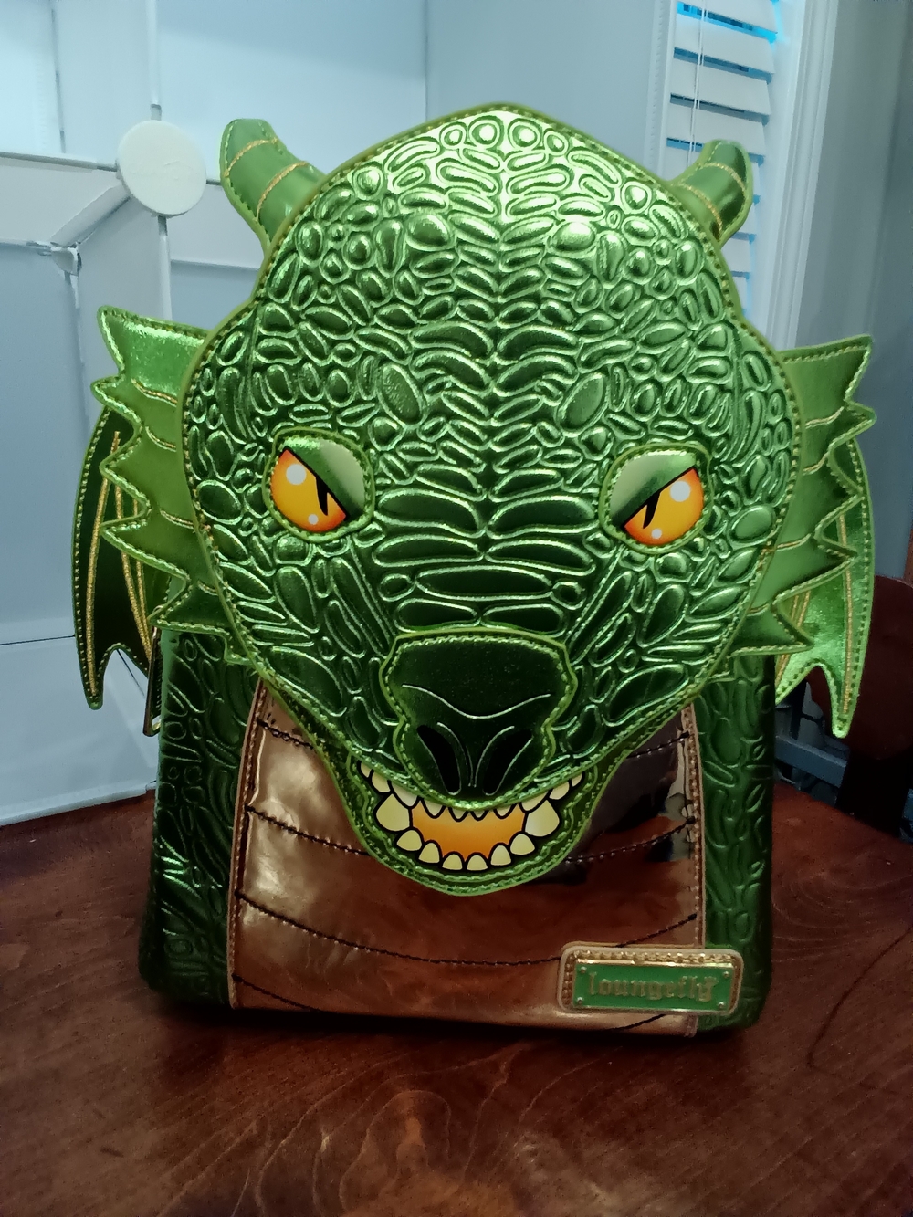 BAM Exlusive Loungefly Green Dragon Backpack
